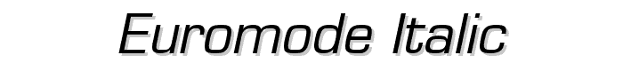 Euromode Italic font